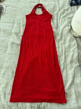 J. Crew Cotton Red Maxi Dress